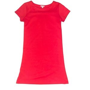 GAP XS RED SHIFT DRESS